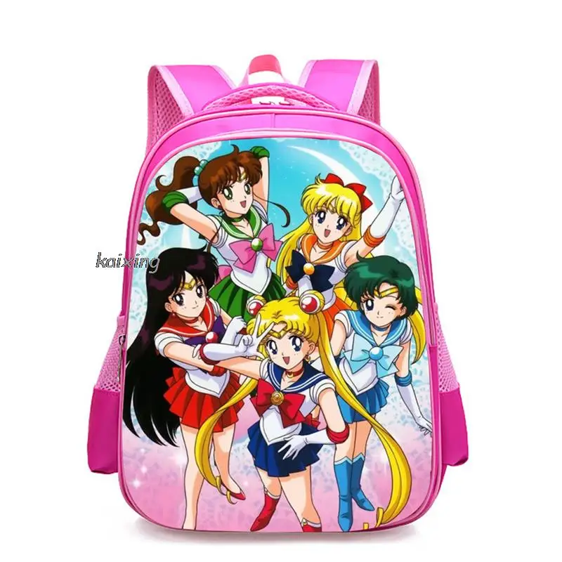 Plecak Cosplay Sailor Moon Princess tornister Baby Girls Boys ortopedyczne plecaki dziecięce BookBags Primary Mochilas Gift