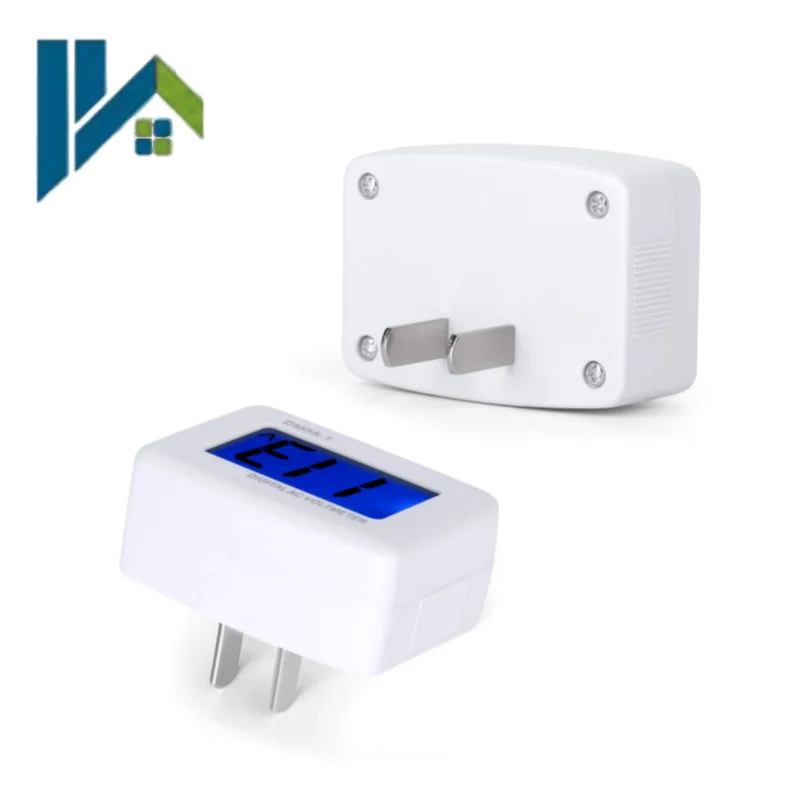 DM55‑1 Plug‑in AC Digital Voltmeter LCD Display 110V‑220V Digital AC Voltage Meter Socket Type Voltage Tester