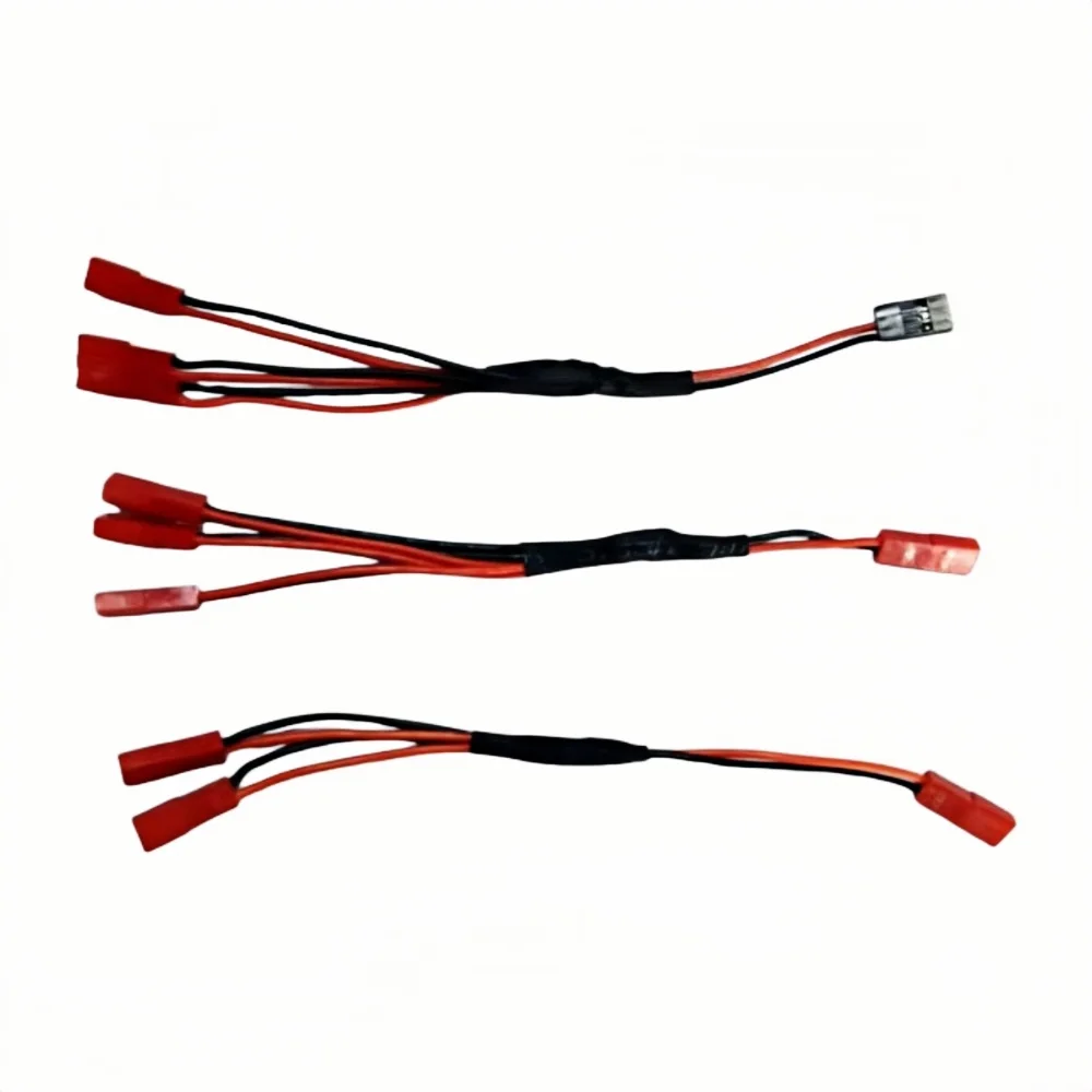Three In One Cable Esc Power Supply External Wiring Jst For 1/10 Rc Crawler Car Defender Traxxas Trx4 TRX-6 Tactical Unit Bronco
