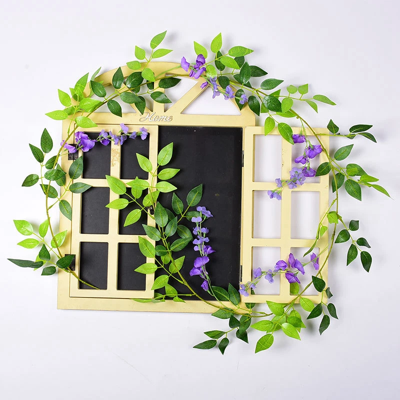 Künstliche Efeu-Pflanze Blumengirlande Raumdekoration Tisch Garten Festival Deko Hochzeitskranz Bogen Wand Innen- und Außenbereich Hof Geschenk – Detail 10