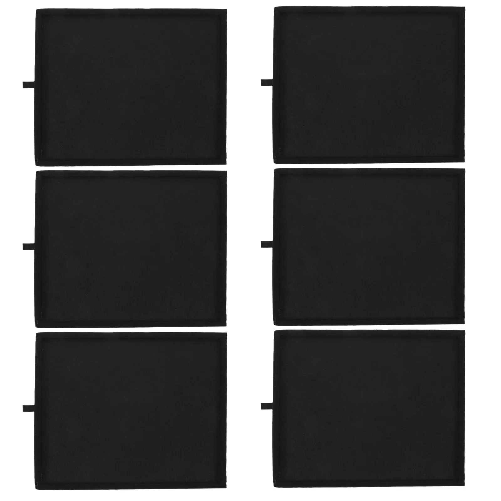 6 Vassoi Portaoggetti Impilabili in Feltro per Puzzle da 1000 Pezzi, Nero, Portatile, Organizzatore per Puzzle e Oggetti Vari