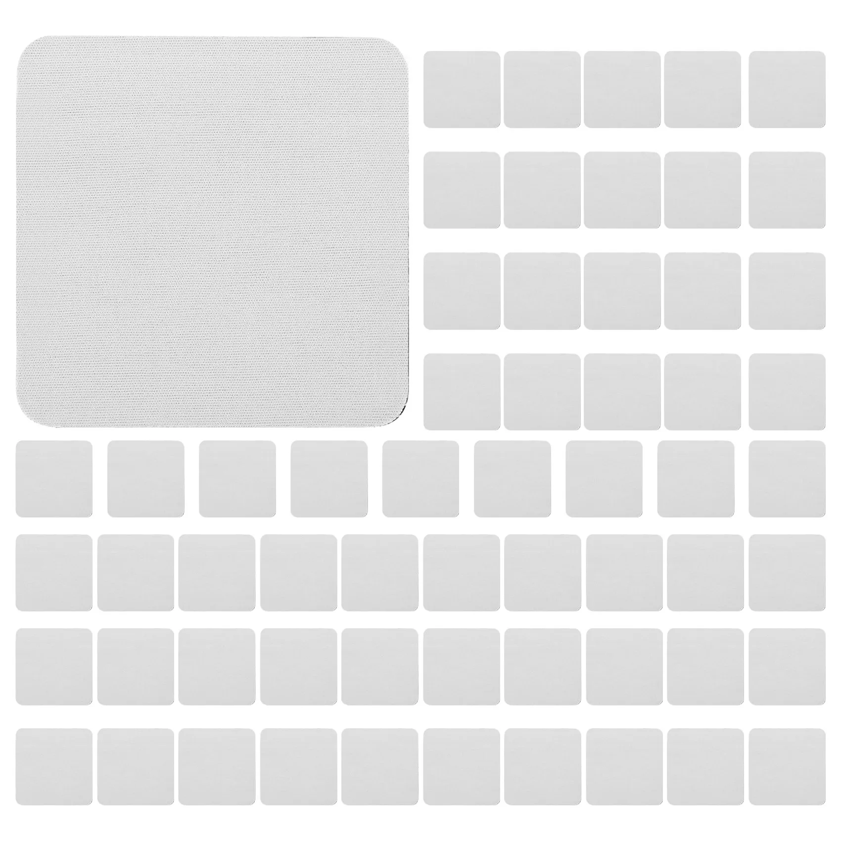 

ABUH-60 Pieces Square Sublimation Coaster Sublimation Blank Cup Mat Blank Rubber Coasters Heat Transfer Cup Mat Blank Cup Mat