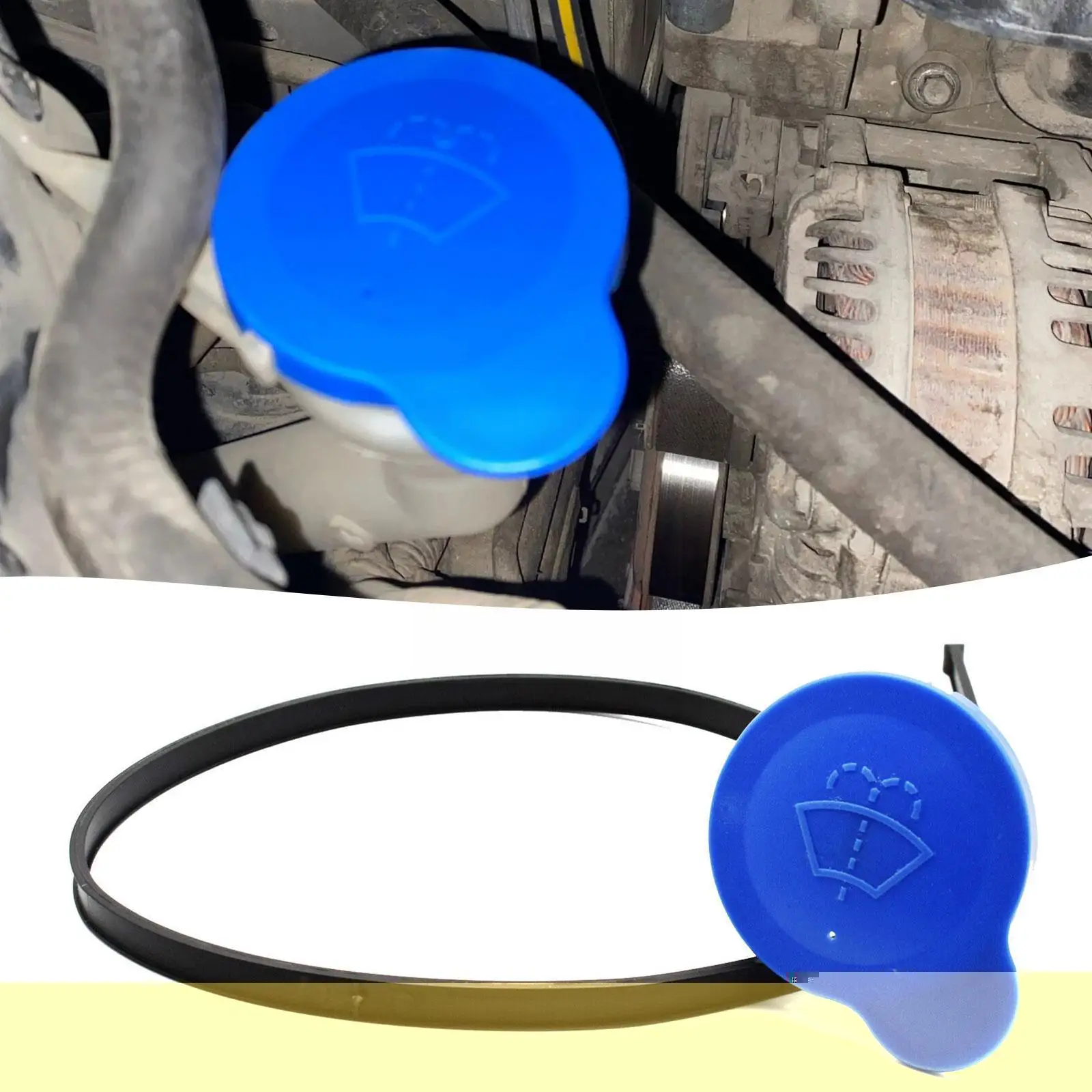 Windshield Washer Fluid Reservoir Tank Bottle Cap Fit for Nissan Qashqai J10 J11 2007 - 2019 Plastic Car Parts Was N2W8