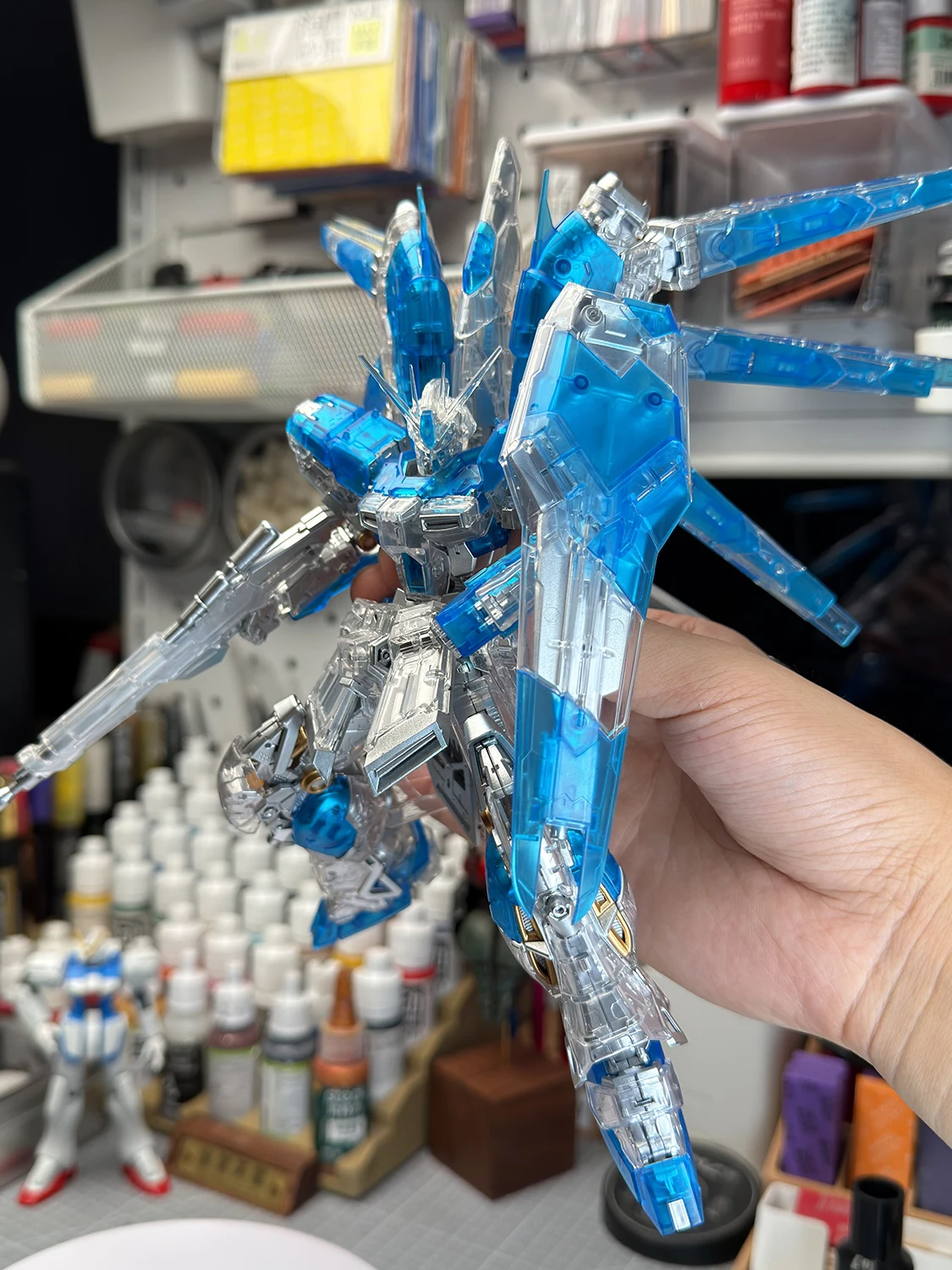 Zhujiang RG Board Spray UV Plated Color Transparent Sea Cow 1144Hiv Amuro Assembly Model Toy Limited Edition Precision Detail
