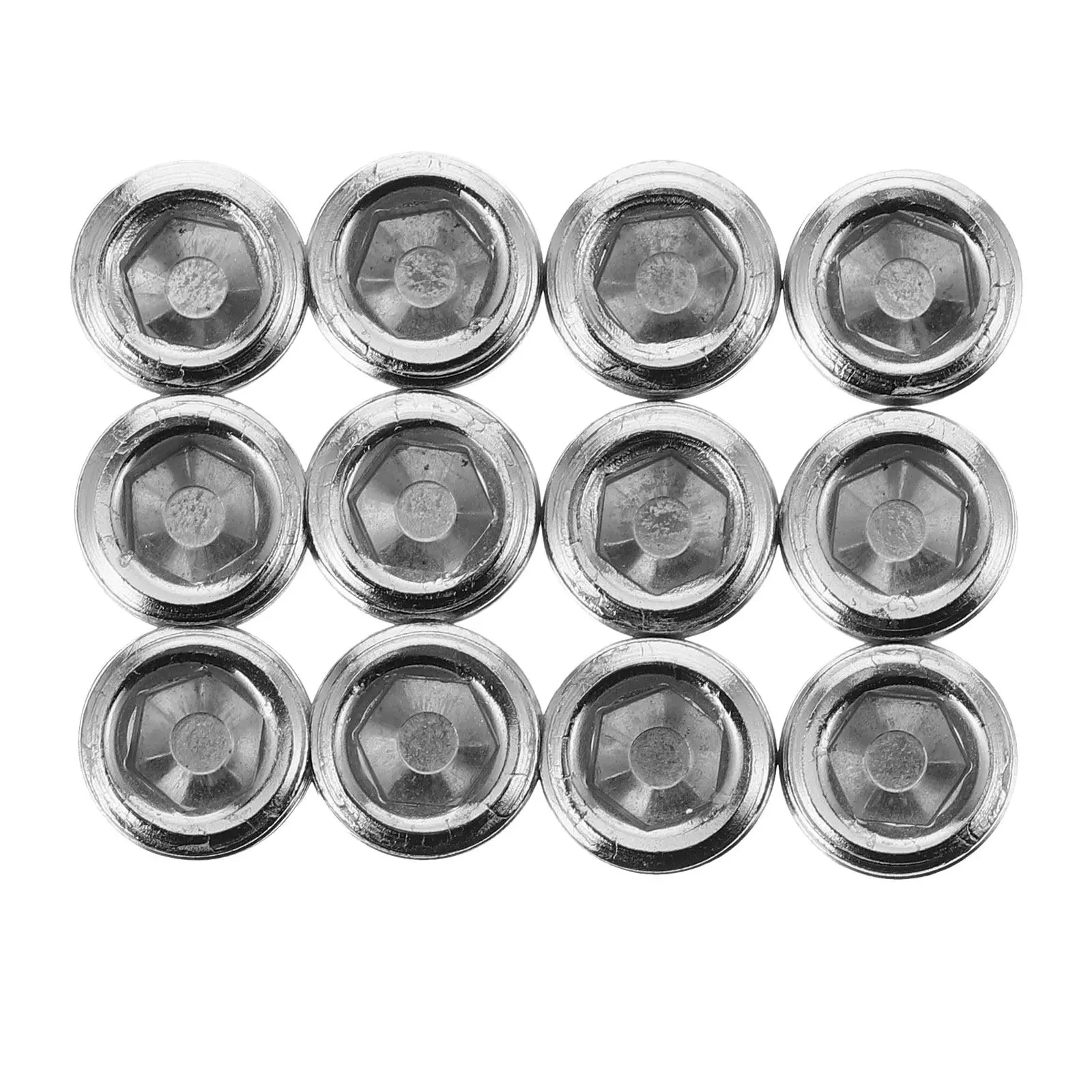 12pcs 1/8 Inch Pneumatic Internal Plug Silver Tube Connector For Pipe End Sealing Engine Block Water Port Hose Fitting