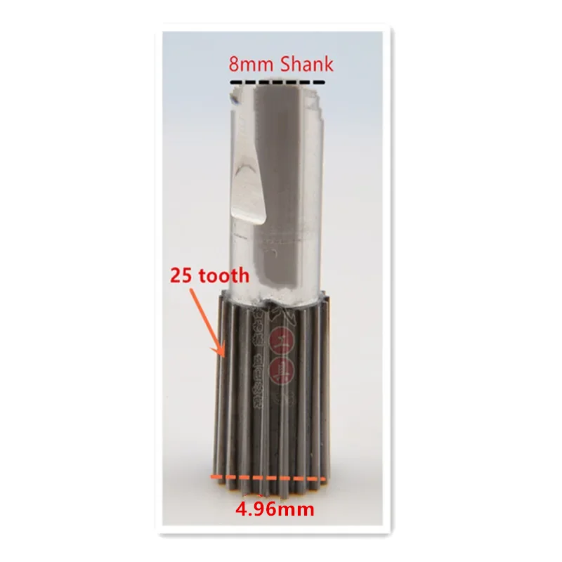 

Customized 8mm Shank Rotary Broaching Punch Head Tools