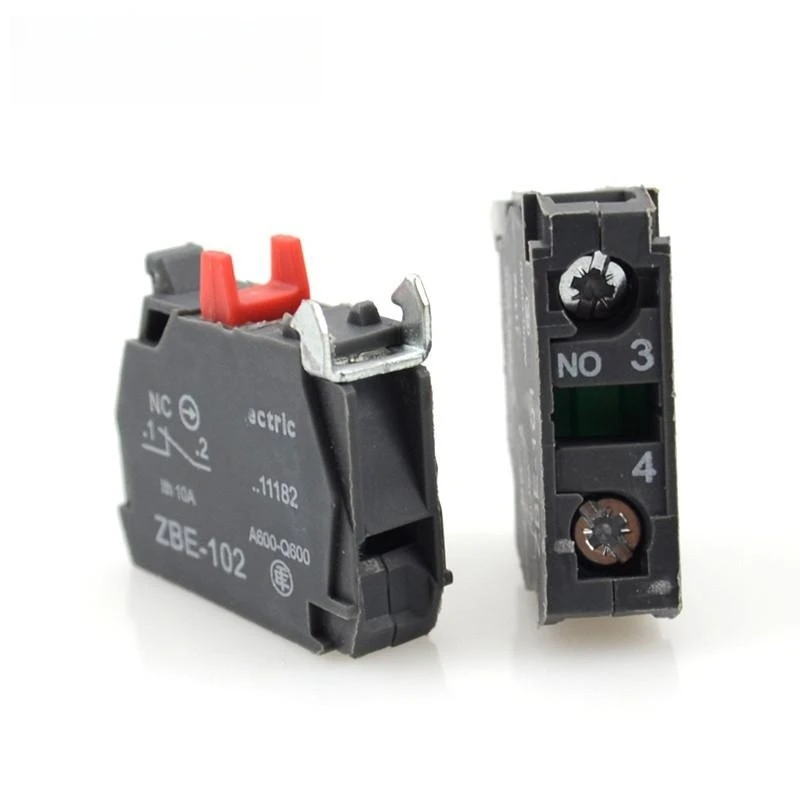 XOJOX  10pcs XB4 Push Button Switch Contact Block normally open NO normally close NC ZBE101C ZBE102C ZBEE-101C ZBEE-102C