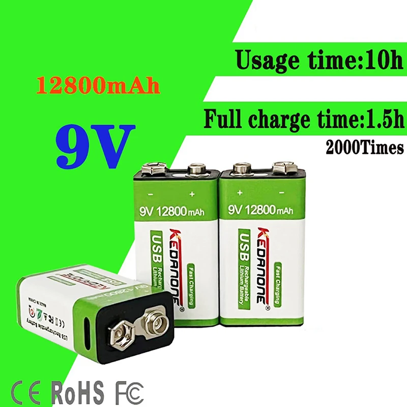 9V Rechargeable Bat… - image