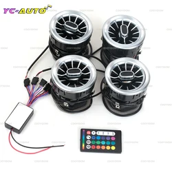 LED Front Dashboard Air Condition Vent Outlet Turbo Interior Trim Car Accessories For Mercedes-Benz V Class W447 Vito V250 V260