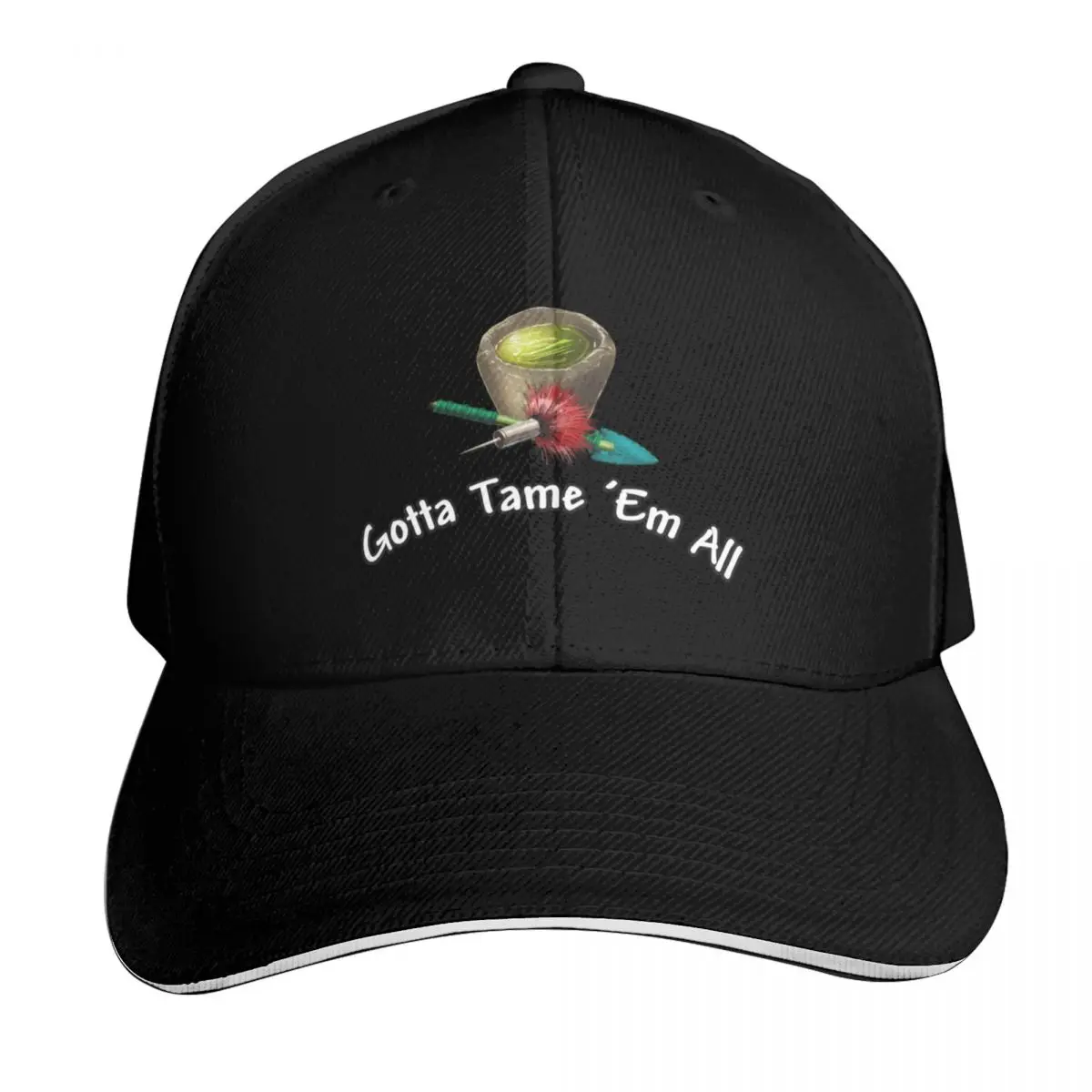 Ark Survival Evolved - Casquette de baseball Gotta Tame 'Em All, chapeau à pompon, marque de luxe, protection UV, chapeau solaire pour femme et homme