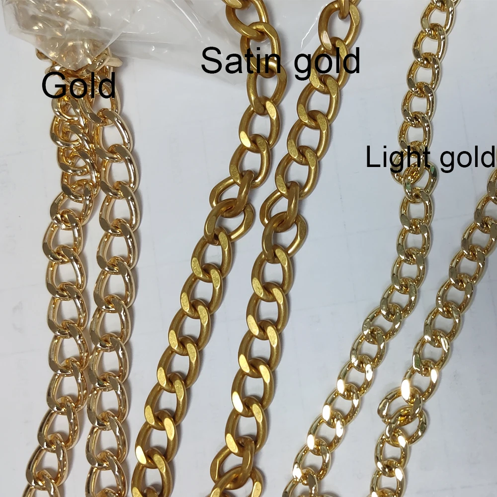 1meter 10meters 4colors 9mm 10mm 8mm width new arrive Iron material chain for woman shoulderbag crossbody strap purse hardware