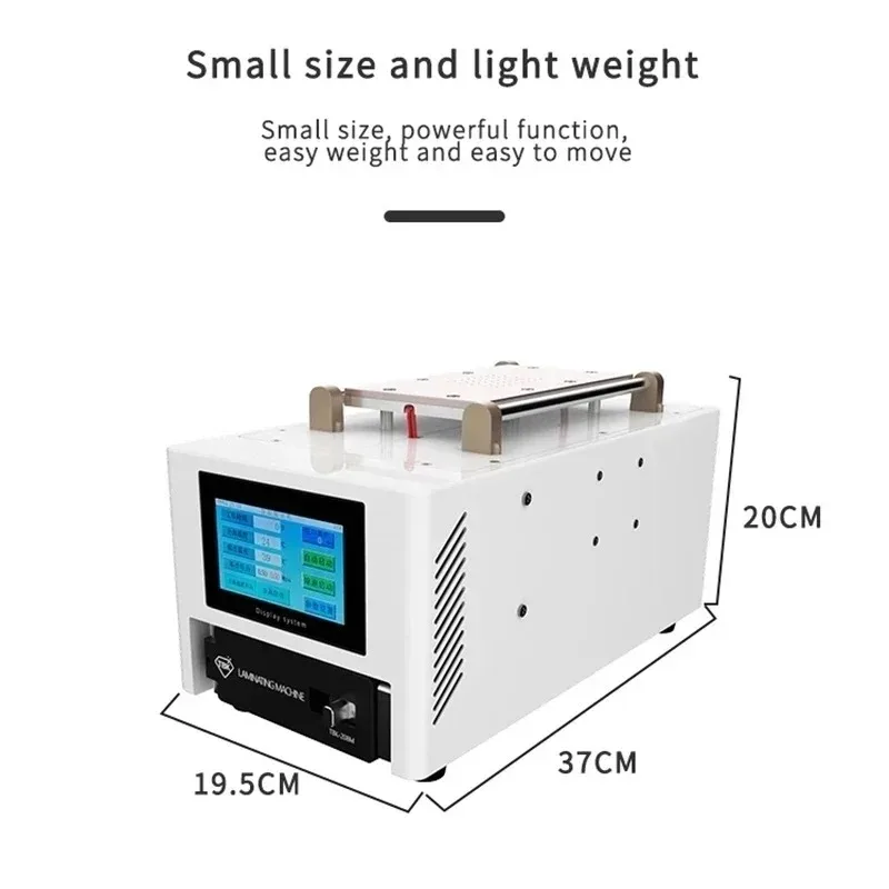TBK-208M 3 in 1 OCA Laminator LCD Separator Bubble Remover Machine Built in Vacuum Pump Air Compressor for Curved & Flat Screen