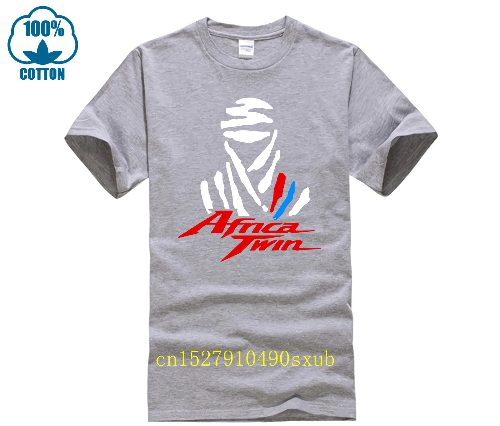 2024 New Summer Style 100% Cotton O Neck T-shirt Uomo Maglietta Hon Africa Twin Crf 750 F Adventure Sports Paris