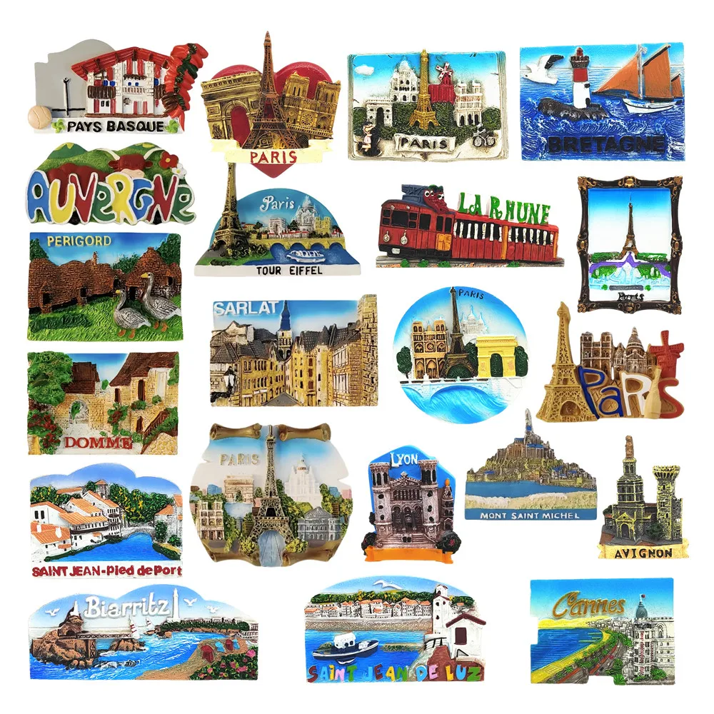 Европа Франция Lyon Paris Avignon Sarlat и т. д. Смола 3D магниты на холодильник туризм сувенир наклейка на холодильник Европа Франция Lyon Paris Avignon Sarlat и т. д. Смола 3D магниты на холодильник туризм сувенир наклейка на холодильник