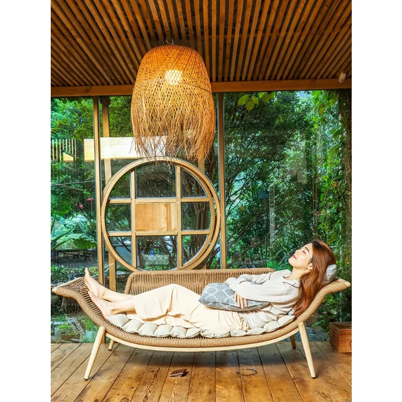 

Simple Nordic light luxury designer casual rattan chair simple chair princess chair