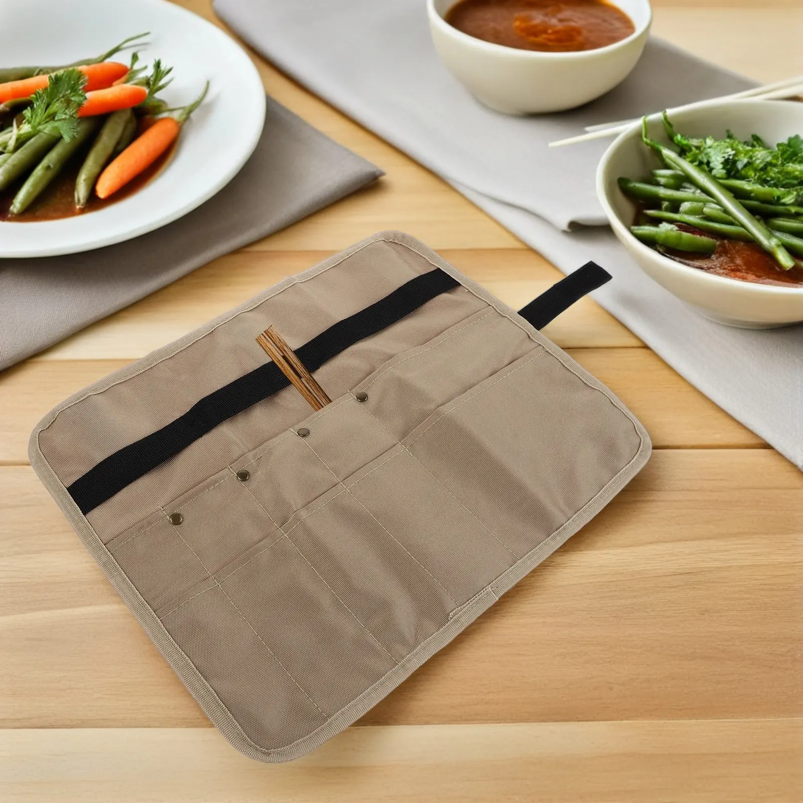 Camping Cooking Utensil Bag - Waterdichte, slijtvaste tas voor kampeerkookgerei, met