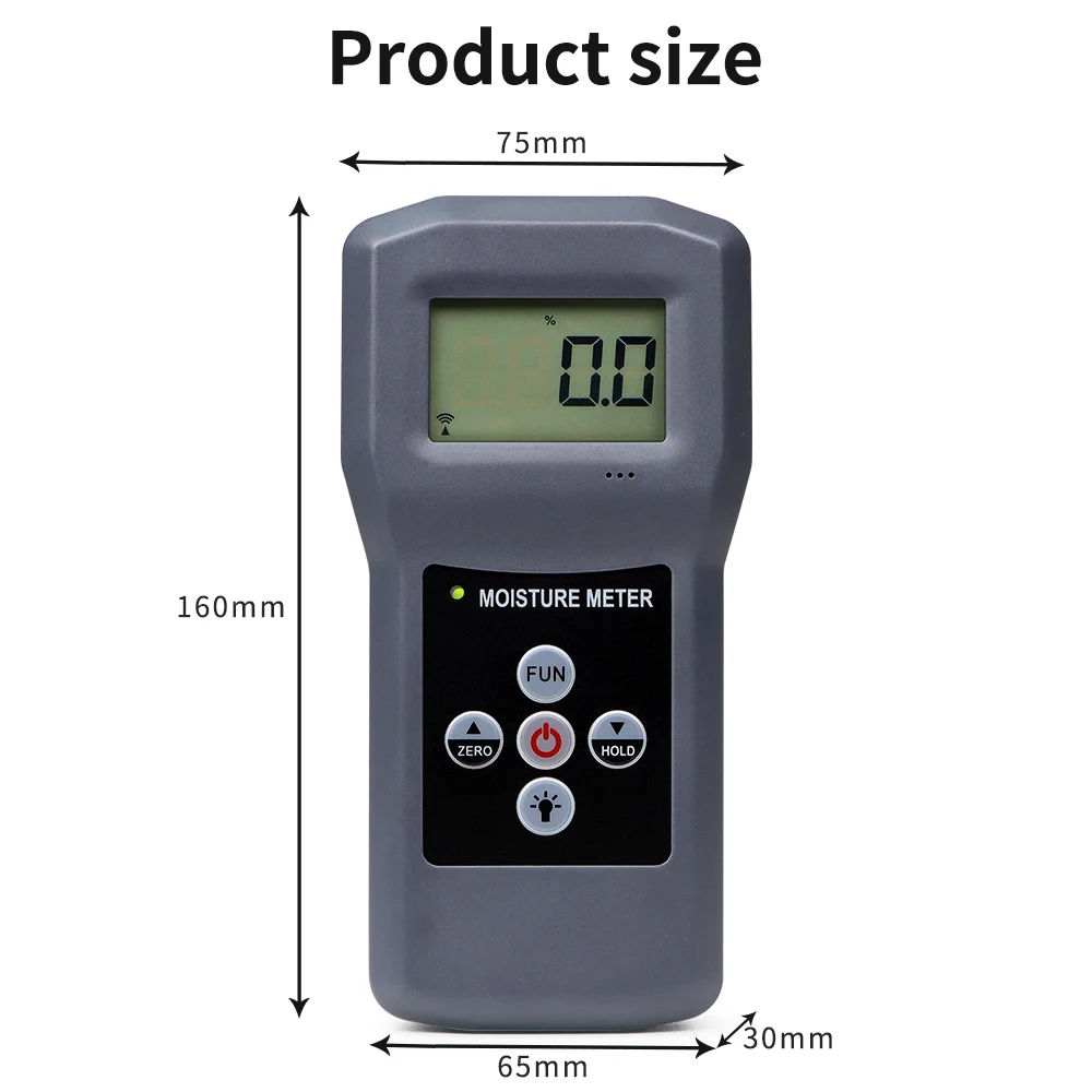 Imagem -05 - Digital Portátil Pneumático Piso Umidade Medidor Moisture Teste Umidade Detector de Conteúdo para Parede de Concreto Ms380q 70