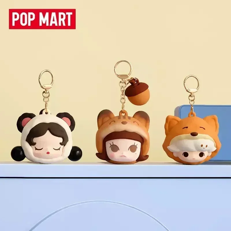 

POP MART POP BEAN Пижамная вечеринка Серия Сумка для наушников Слепая коробка Тайная коробка Игрушки Kawaii Орнамент Фигурки Домашний декор Настольная модель