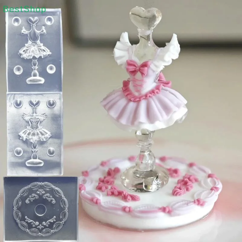 1/3Pcs 3D Silikon Nagel Platte Basis form Nail art Decor DIY Nail art Vorlagen Nägel Form Werkzeug