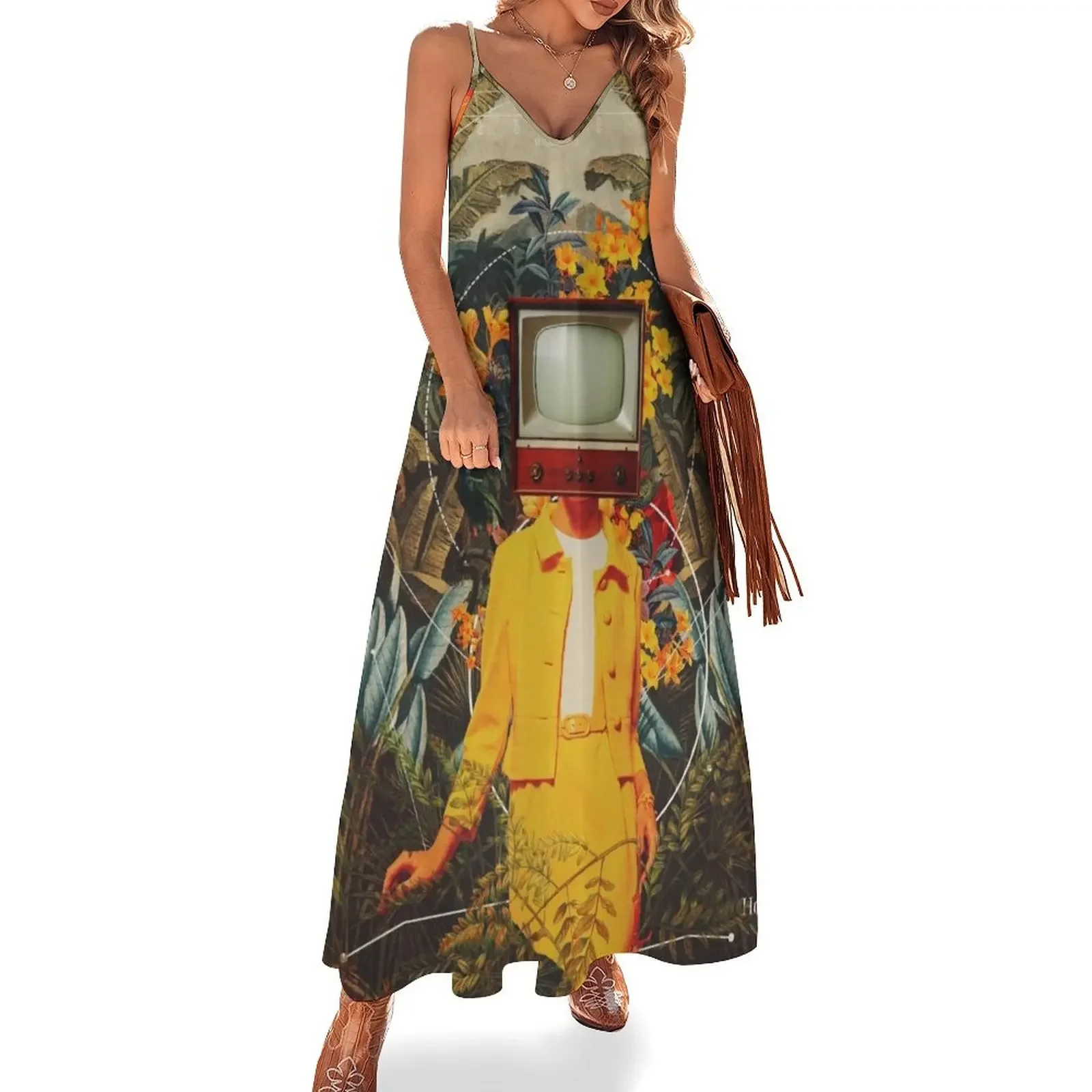 

She Came from the Wilderness Sleeveless Dress Women's summer skirt Clothing Dress