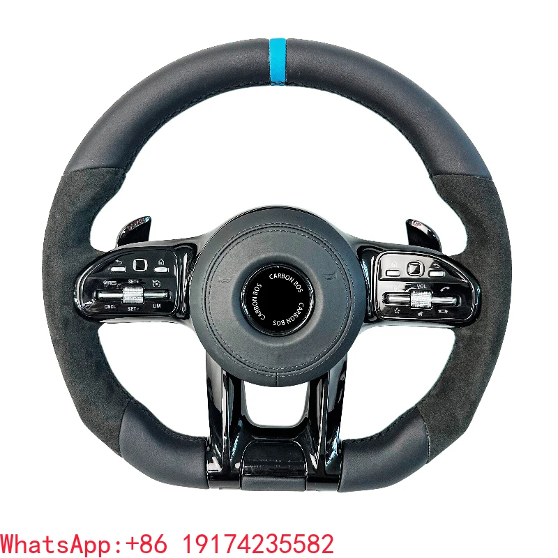 

Old Model Upgraded to New alcantara Leather Steering Wheel Personalized Customization Suitable for Mercedes-Benz A180 A200 A45
