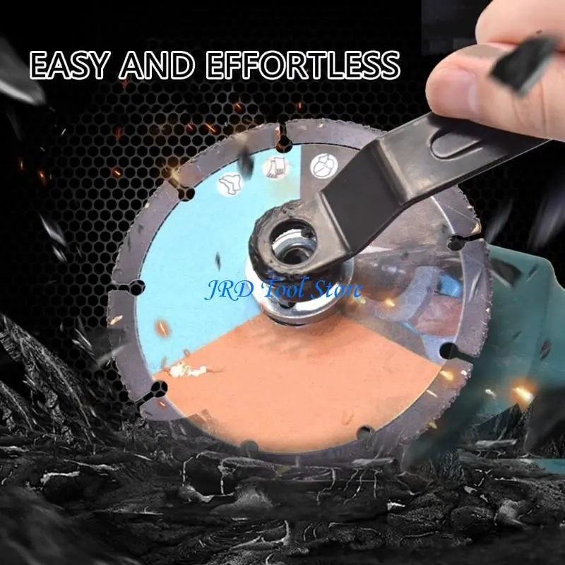 A2UD Professional Grinder Spanner 4 Clawグリップ調整可能な取り外しレンチ効率的な分解ワークショップホーム使用