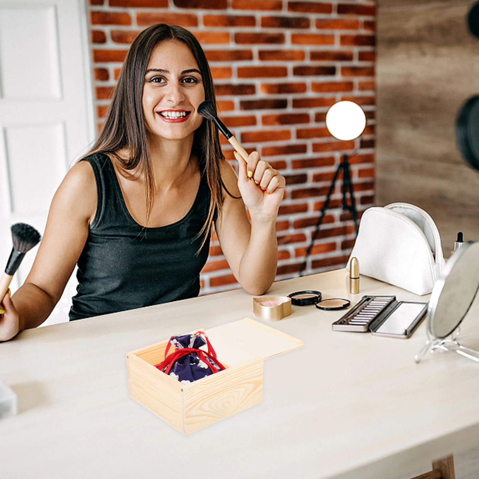 

1 шт. деревянная с крышкой для ювелирных изделий, чая, косметика, подарочная упаковка, прочная деревянная шкатулка для хранения ювелирных изделий, подарочная коробка, деревянный контейнер для хранения