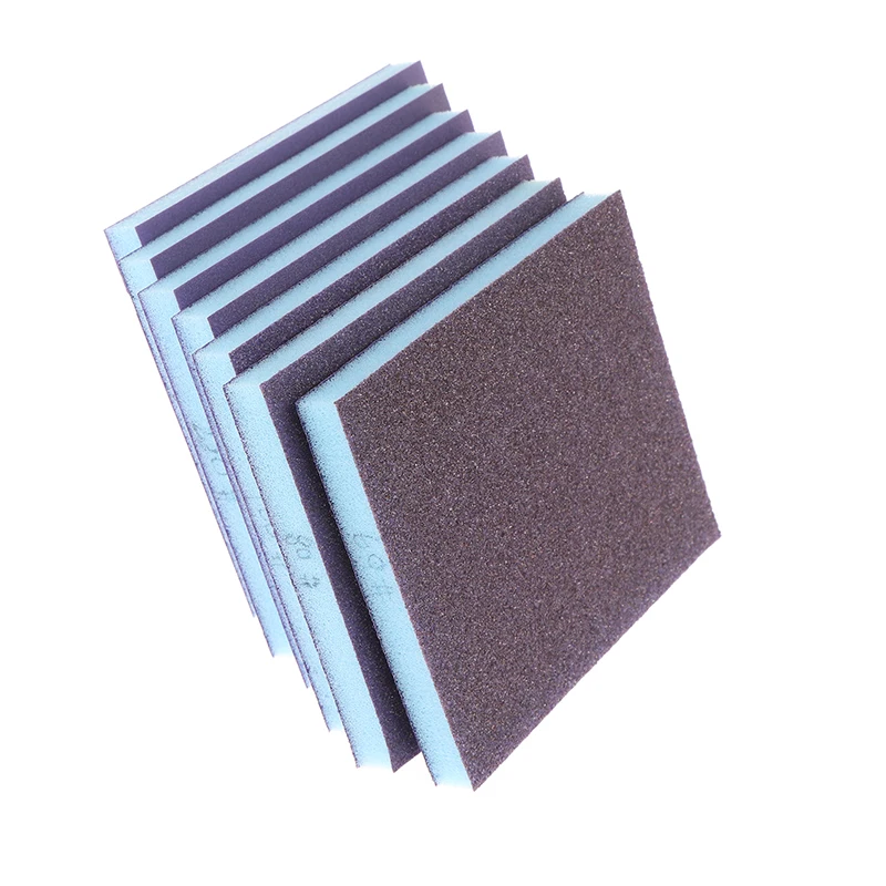 1/6PCS โลหะไม้ขัดเครื่องมือขัดฟองน้ําขัด 60-320 กรวดล้างทําความสะอาดได้และนํากลับมาใช้ใหม่เปียกแห้งบล็อกขัด
