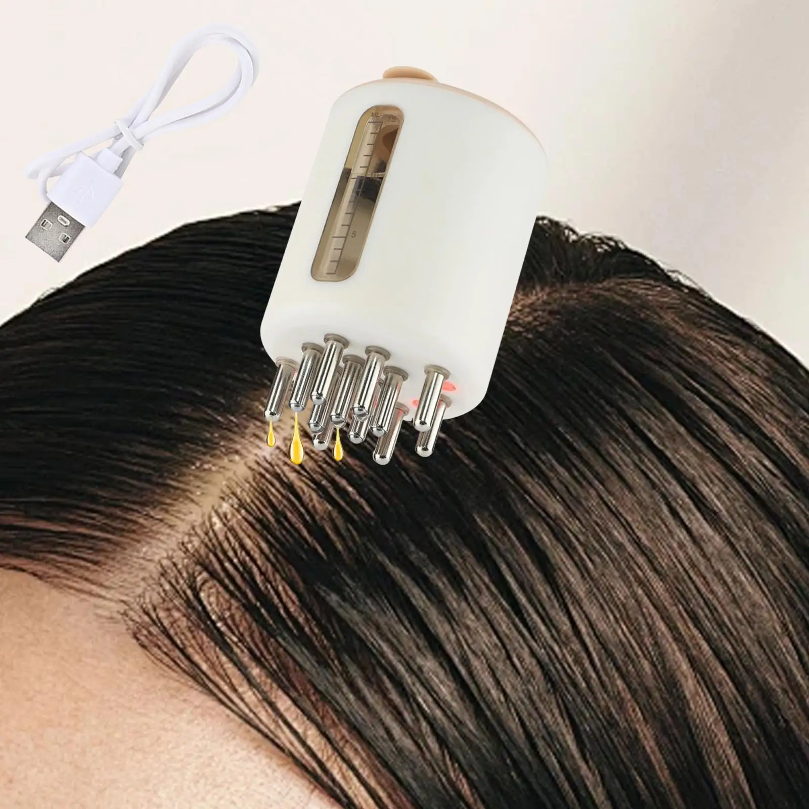 أداة توزيع زيت الشعر لفروة الرأس لمستلزمات الحمام للاستخدام اليومي للرجال