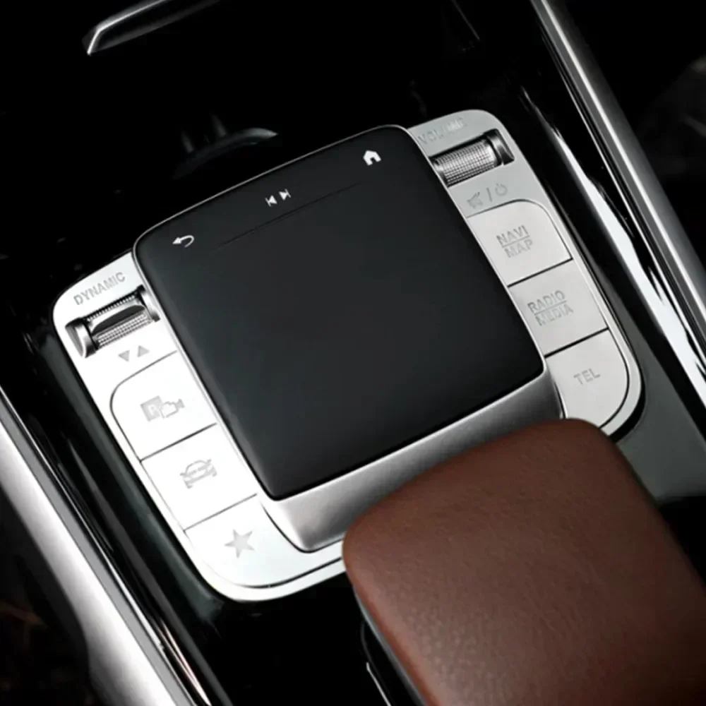 

For Mercedes Benz EQB EQA A B CLA GLE GLS GLB W177 W247 C118 W167 Car Center Console Media Mouse Button Decorative Trim Stickers