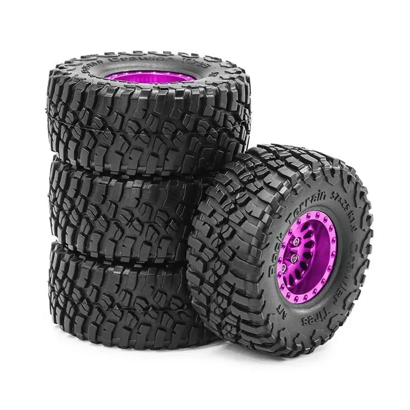 

1/18 1/24 Trx4M Liema 1.0inch Tire Hub Climbing Car Aluminum Alloy Hub Scx24 Fms (Bai Luchi + Water Drop Hub)