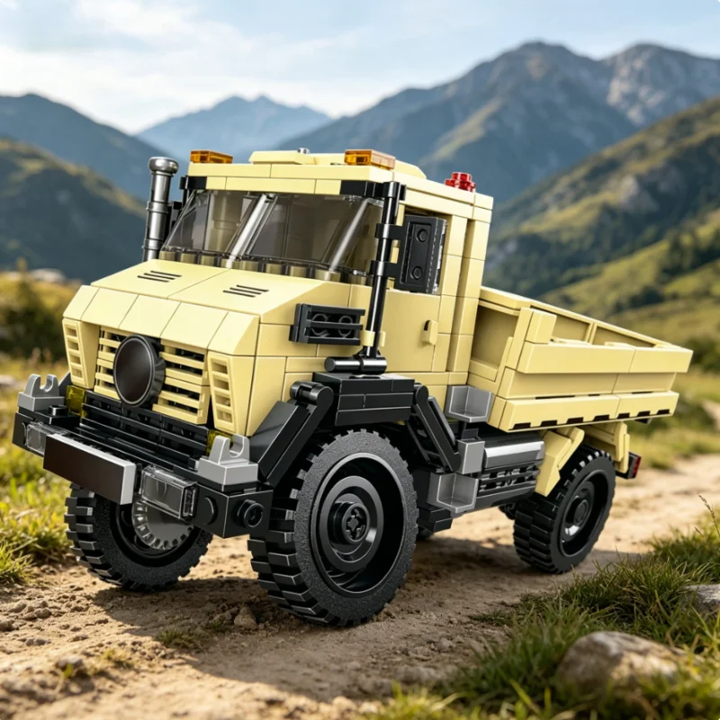 

Off-road Truck Building Blocks Model, DIY Bricks Ornament for Home Decor, Educational Collectible Display for Adults