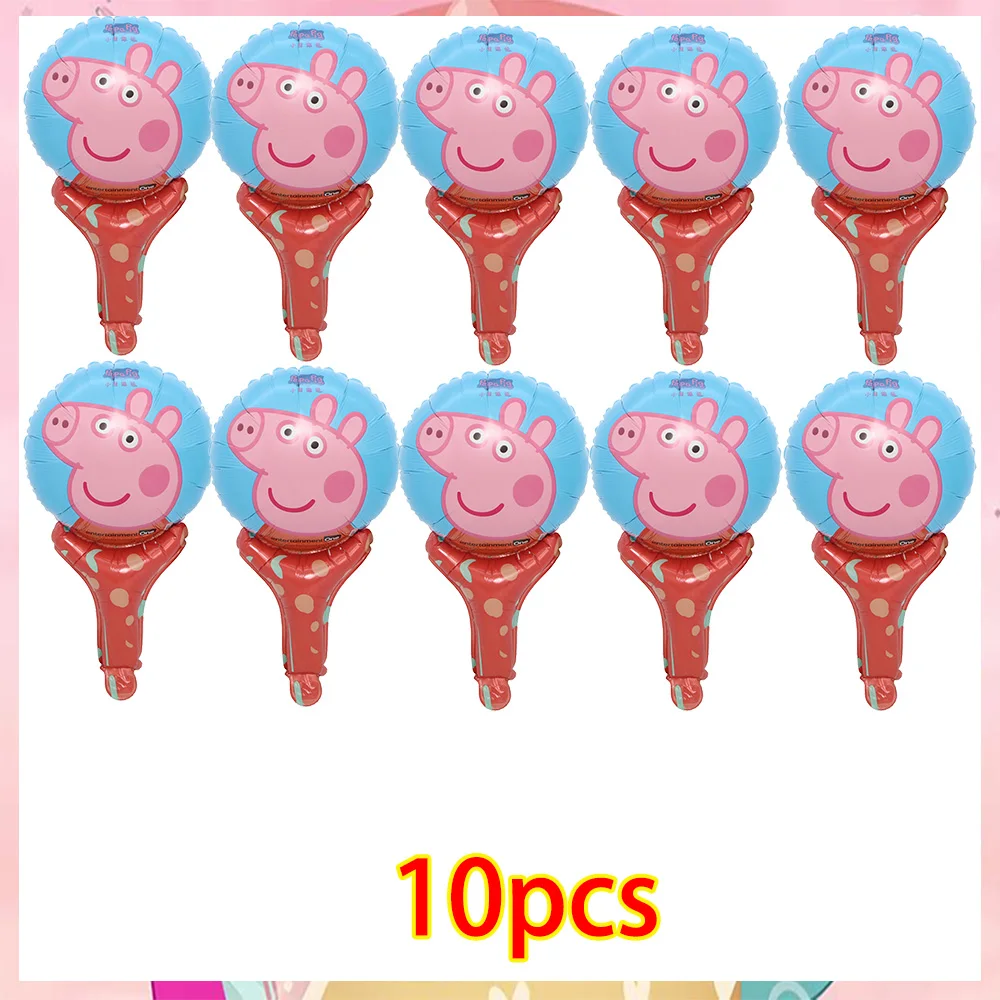 Cartoon Rosa Peppa Pig Geburtstagsparty Dekorations-Set George Pig Partyzubehör Teller Kindergeburtstag Geschenke Babyparty – Detail 19