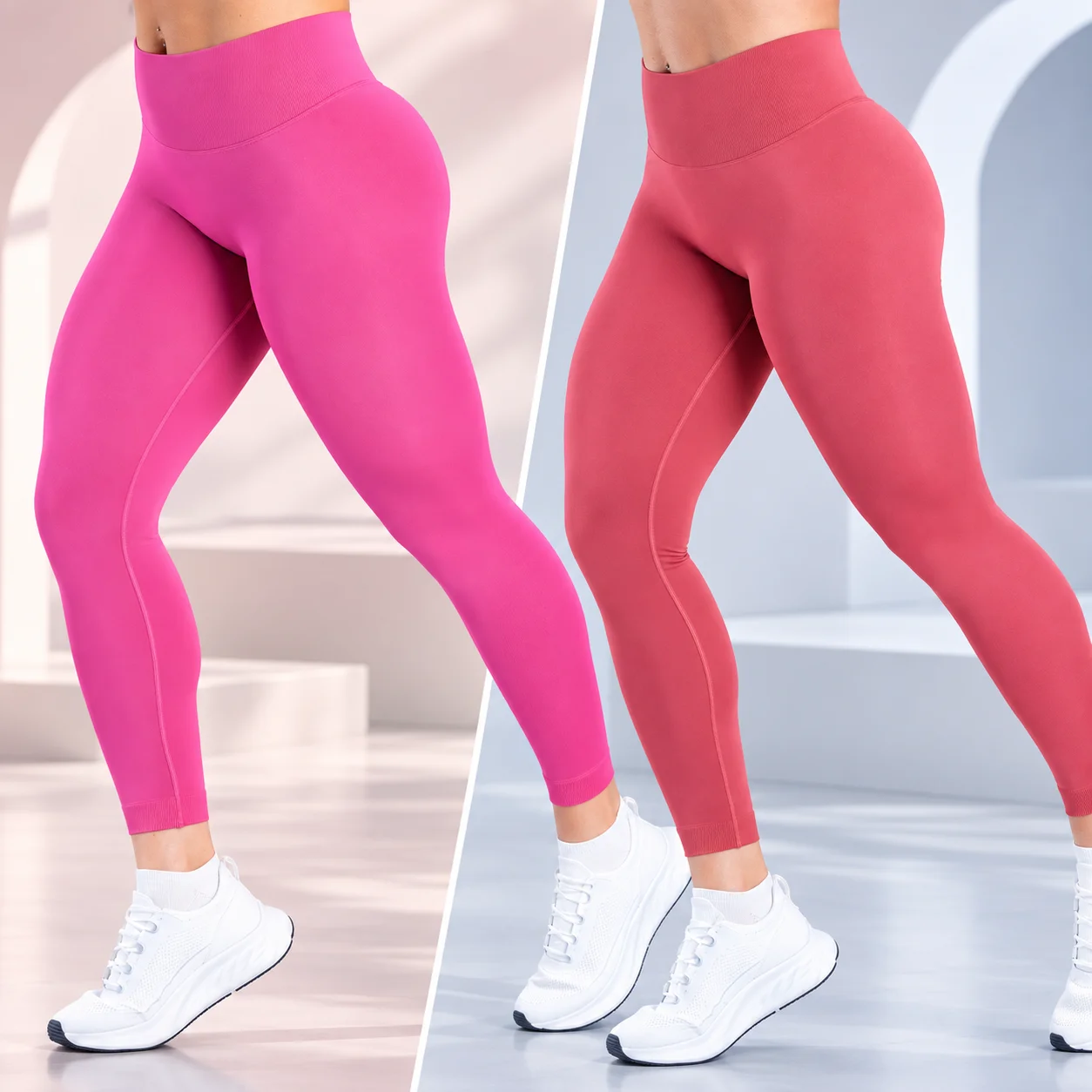 Yoga Leggings Women Seamless Sports Pants Stretch Fitness Pants Soft Breathable Slim Workout Running Sports Trousers