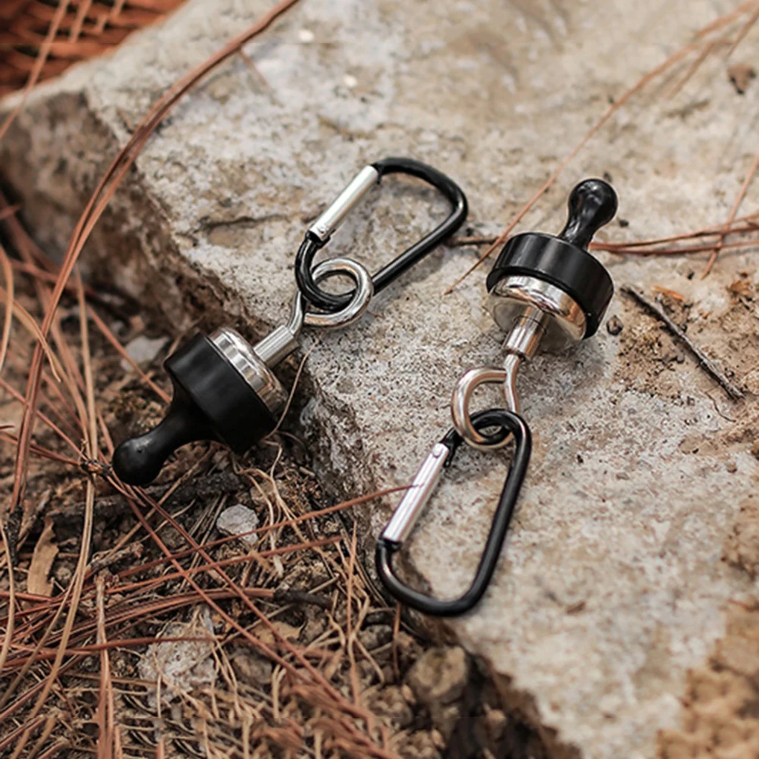 5-10PCS Strong   Multipurpose Outdoor Tent Camping Light Hook Magnet Bearing Hanger D Type Mountaineering Buckle