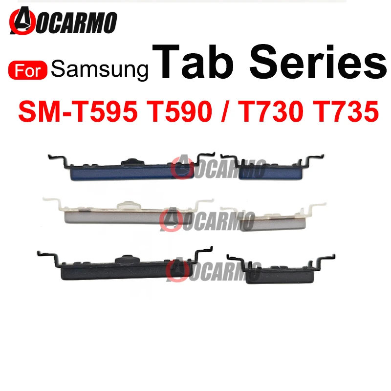 1Set Side key Button Keys For Samsung Galaxy Tab A2 T590 T595 / Tab S7FE SM- T730 T735 Replacement Part