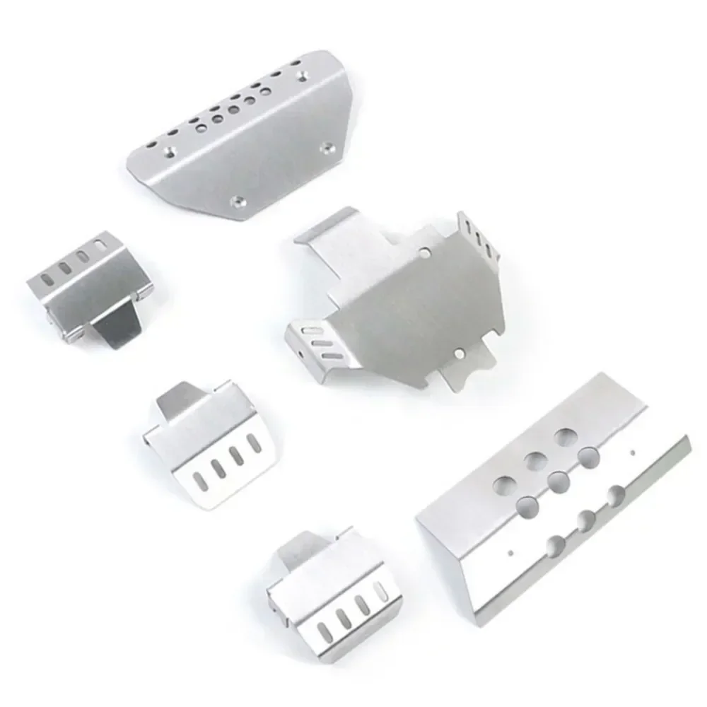 Trxs TRX-6 TRX6 G63 TRX-4 TRX4 G500 옵션 업그레이드용 RC 자동차 금속 범퍼 섀시 아머 보호 스키드 플레이트