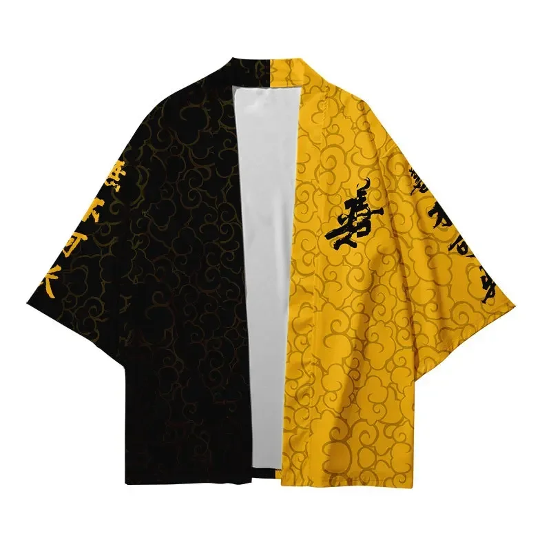 Plus Size XXS-6XL 5XL 4XL Chinese Style Fashion Japanese Kimono Streetwear Cardigan Women Men Harajuku Haori Top Shirts Yukata