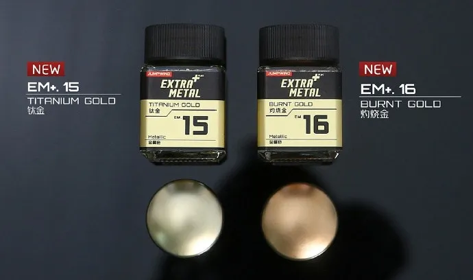 

JUMPWIND Metallic Paint Model Oil-based Extra Metal+Super Professional-Grade Spray Painting Coloring 18ml EM PM 3D printing