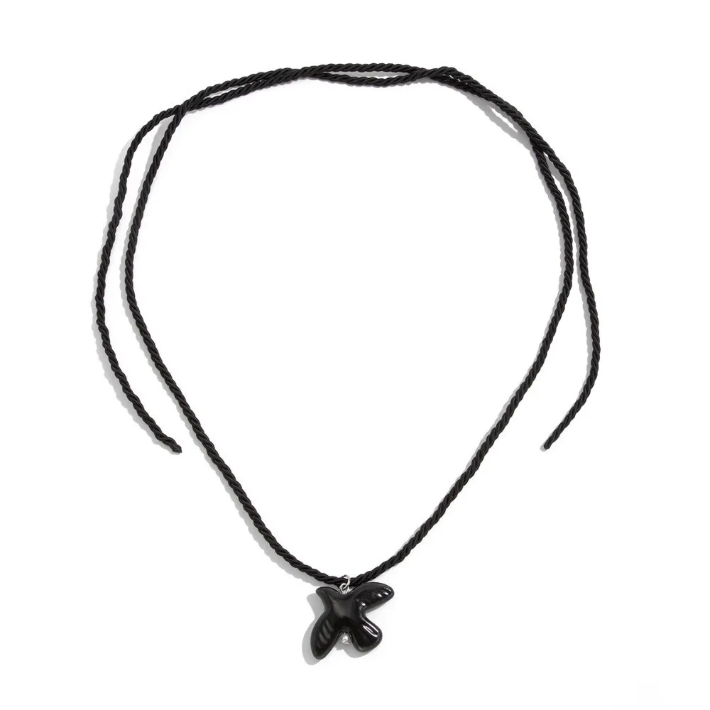 Fashion Ceramic Peace Dove Peace Dove Pendant Nylon Rope Adjustable Rope Jewelry Gift Women's Women