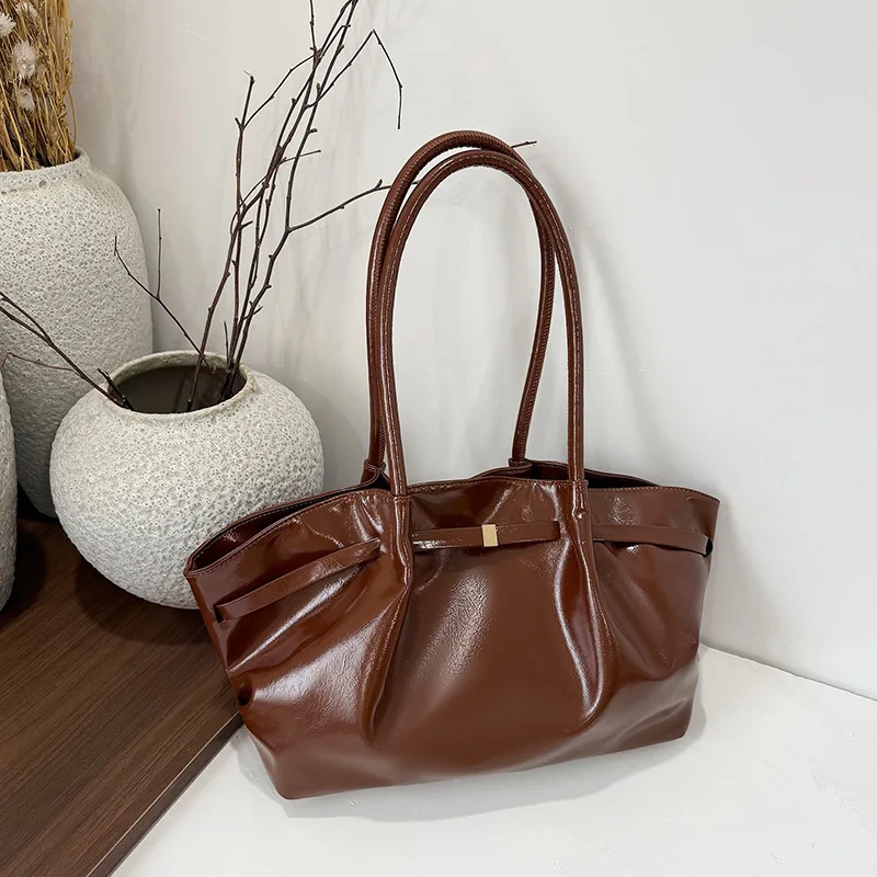 

Модная женская сумка через плечо большой вместимости, сумка для поездок на работу, новая универсальная сумка-тоут, женские сумочки