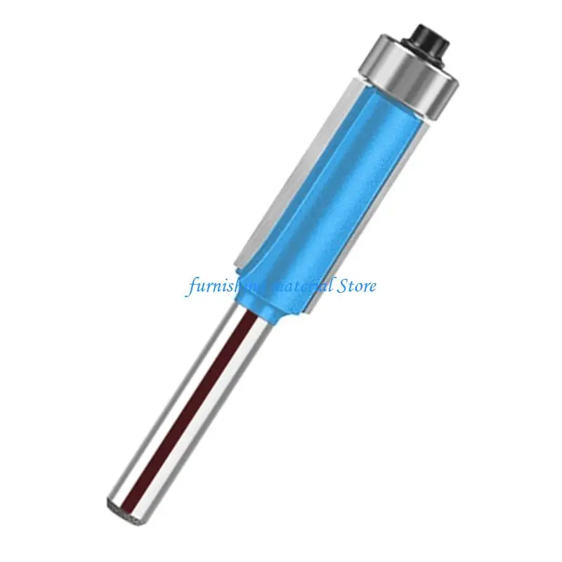 Y5GD 1/2'' 1/4'' Shank Bearing Guided Straight Router Bit T-Slot Cutter for Template Copying Woodworking Trimming