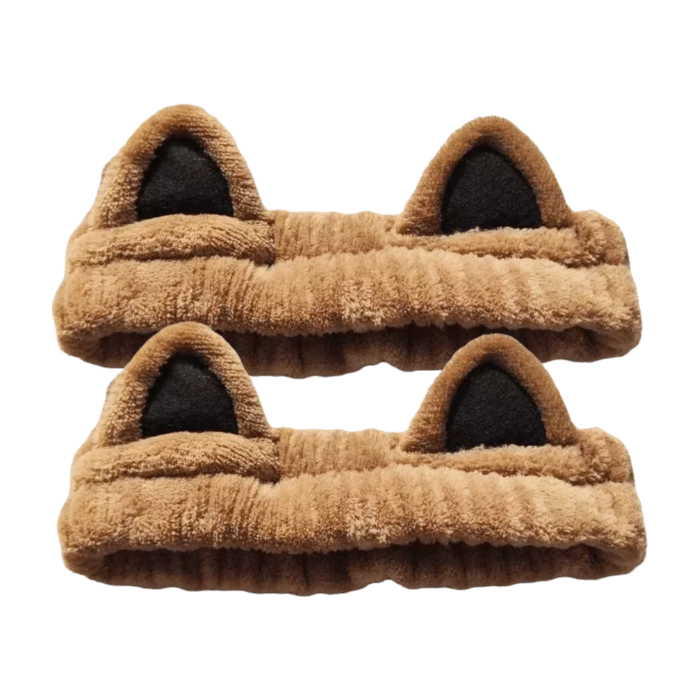 Fluffy Soft Furry Cat Ear Head Hoop Lightweight Polyester Cartoon Hairband Elastic 3D Plush Headband Women Men