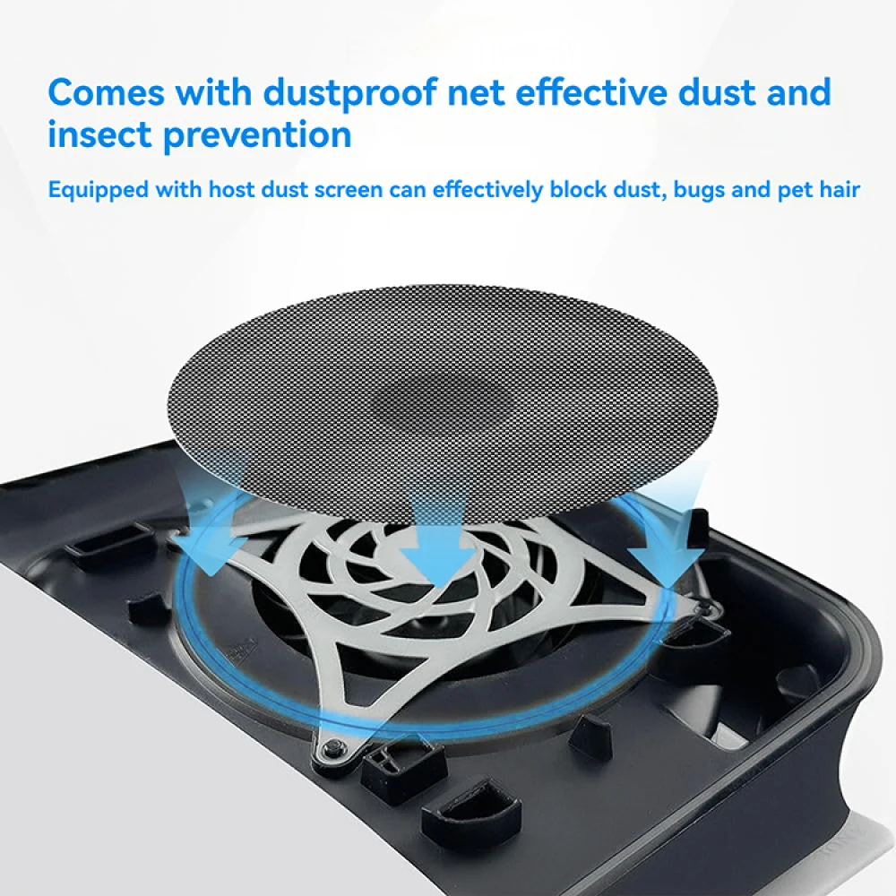 لوحدة التحكم في الألعاب PS5slim، غطاء علوي للتبريد، غطاء سطحي، ملحقات ألعاب شبكية للغبار