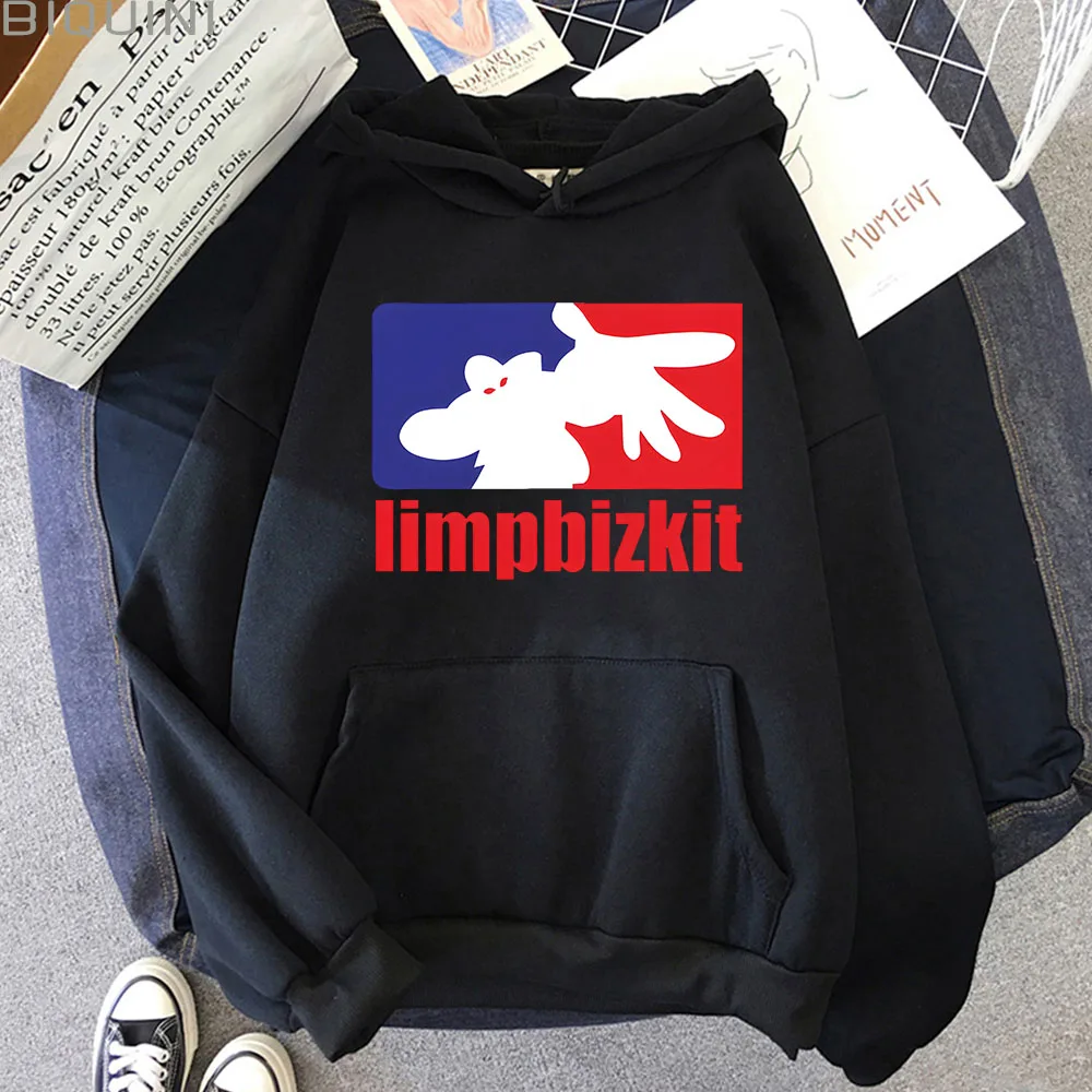 Limp Bizkit Men's Hoodies Classic Round Neck Long Sleeve Oversized Fleece Hooded Sudaderas Unisex Pullovers Hoody Sweatshirts