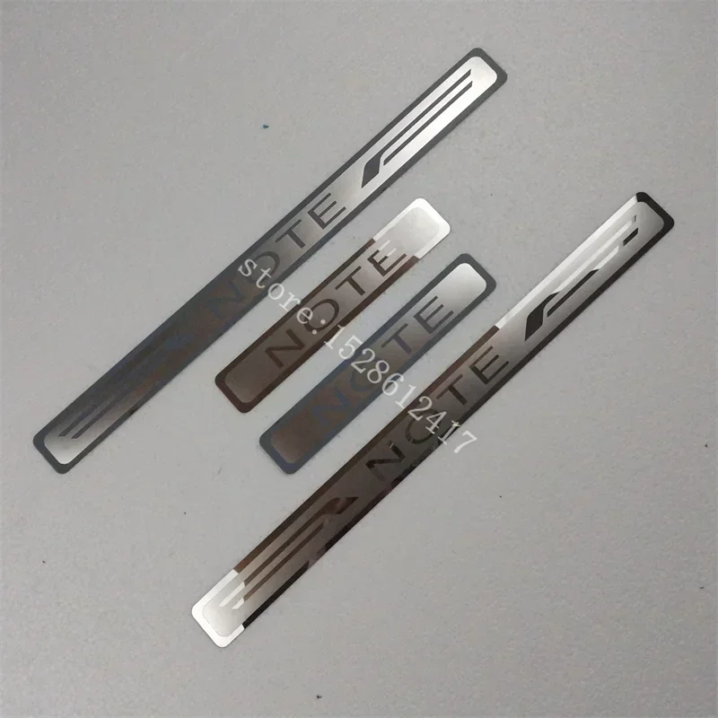 

Car Accessories For Nissan Note 2020-2023 stainless steel Stickers protector Door Sill Scuff Plate Threshold Welcome Pedal