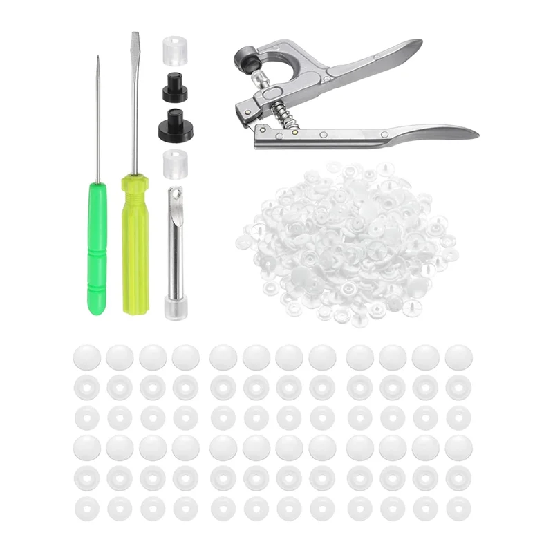 

Пластиковые застежки-застежки с плоскогубцами T8, круглые смоляные кнопки без шитья, комплект застежек для одежды, подгузников для шитья