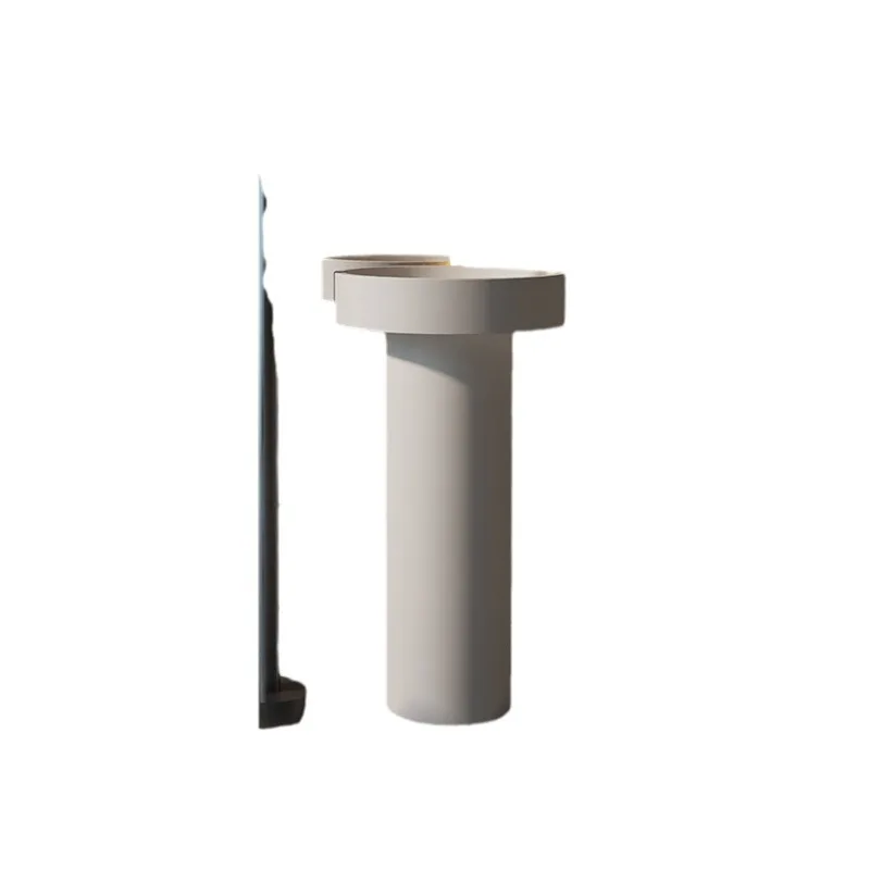 

Column integrated basin Pure acrylic bathroom hand wash basin Antibacterial wash basin