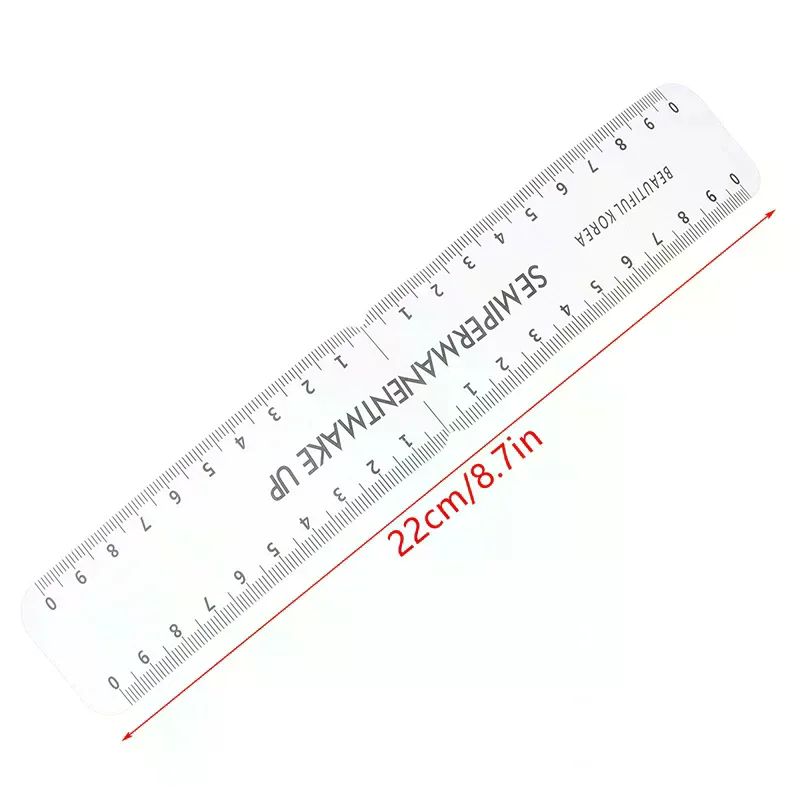 1/5Pcs Universal Reusable Semi Permanent Makeup Guide Ruler Measure Tools Eyebrow Stencil Template Grooming Brow Shaping Styling