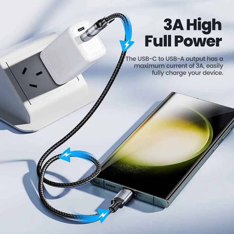 Toocki PD 60W USB C To Type C Cable For iPhone 15 3A Fast Charging USB Charger Cable For Samsung Xiaomi 2 in 1 Type C To C Cable